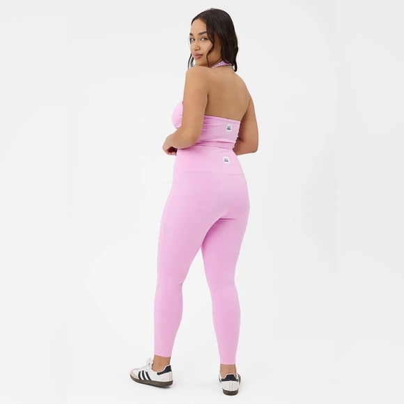 New! Frankies Bikinis Active Lively Halter Sports Bra pink 31039 - Picture 7 of 13